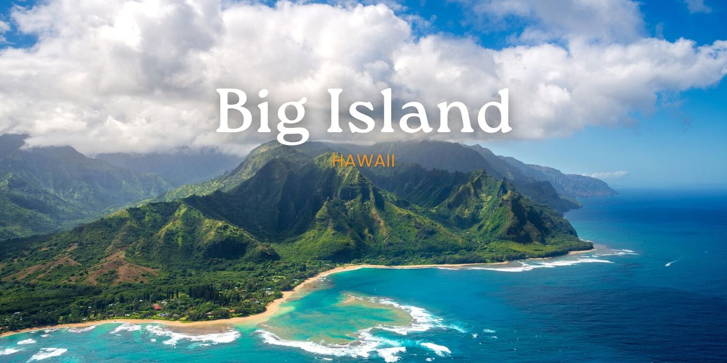 WGA Blog Banner Big Island Hawaii travel guide featuring volcanoes beaches and resorts