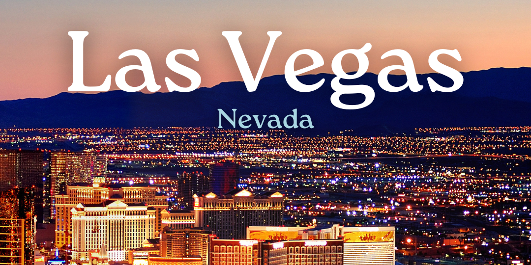 WGA Destination Spotlight LAS VEGAS 1 Las Vegas skyline at night featuring the Strip and iconic casinos